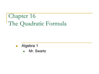Discriminant Formula Algebra