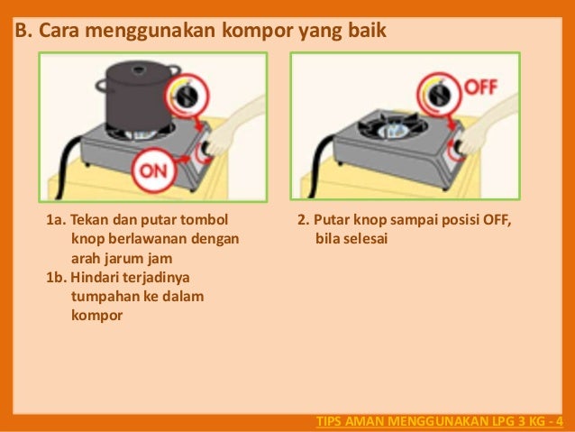Petunjuk Penggunaan Kompor Gas