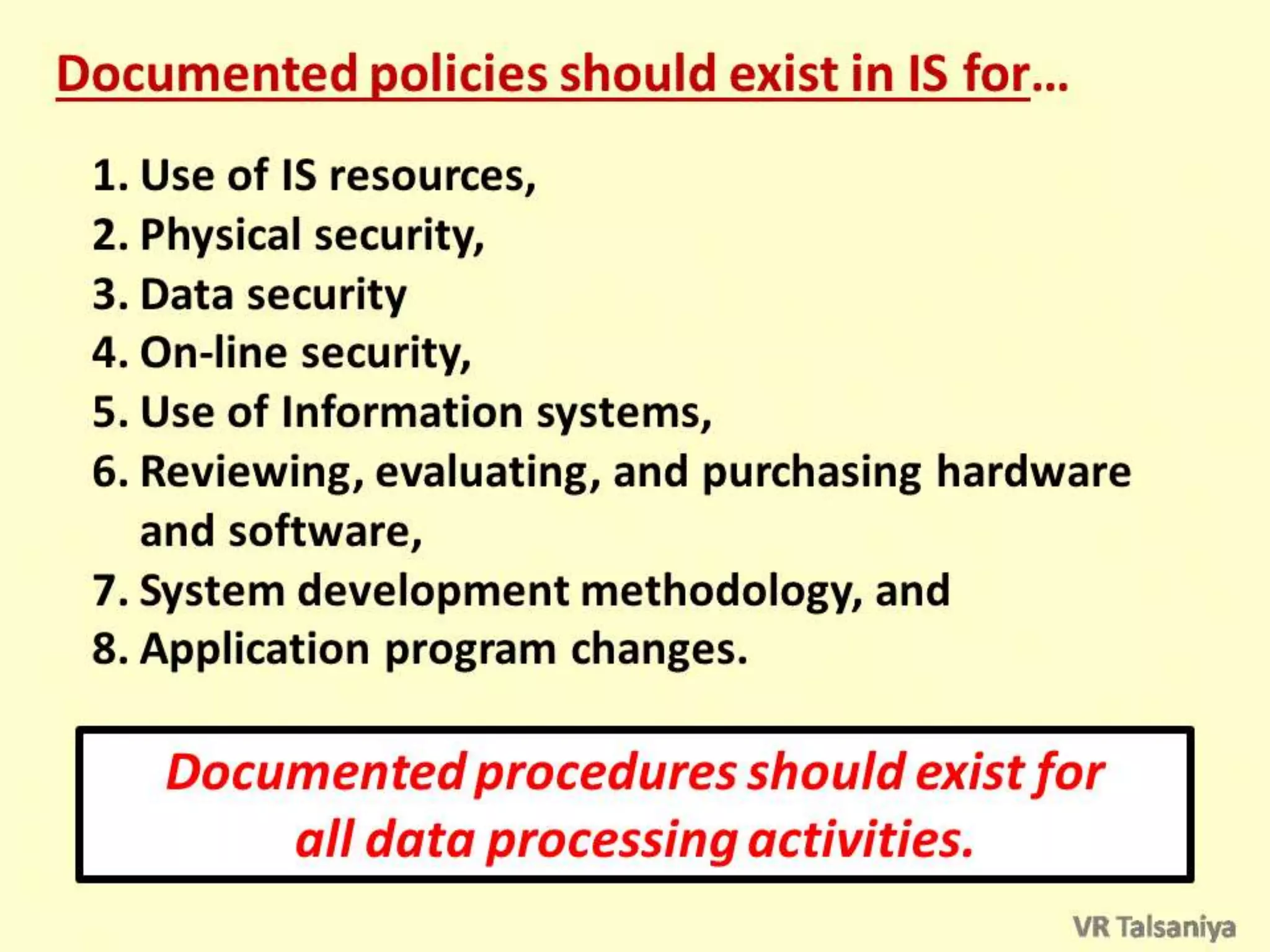 Protection of Information System & Types of Controls