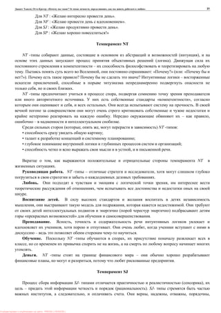 , : « ? 16 , , , » 31
NT : « ».
NF : « ».
SJ : « ».
SP : « !»
NT
NT - , ( ),
( ).
–
. , : « ?» ( : «
?»). ? ? –
,
, .
NT - ,
. « »,
, . .
. – ,
– .
( , , ) NT - :
• ;
• ;
• ;
• , .
, NT
.
. NT - – ,
.
. ,
,
.
.
, , .
( )
« » .
. ,
, . ,
– .
. NT - ,
, ,
.
. NT - –
, , .
SJ
SJ- ( ),
– ( ). SJ-
, , . , , , ,
: PRESSI ( HERSON )
 