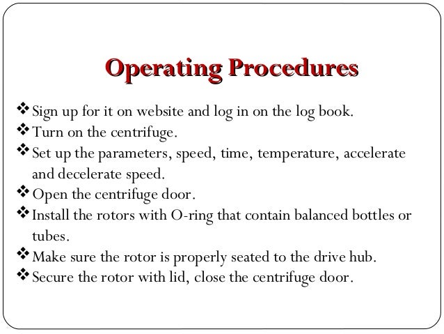 Centrifugation