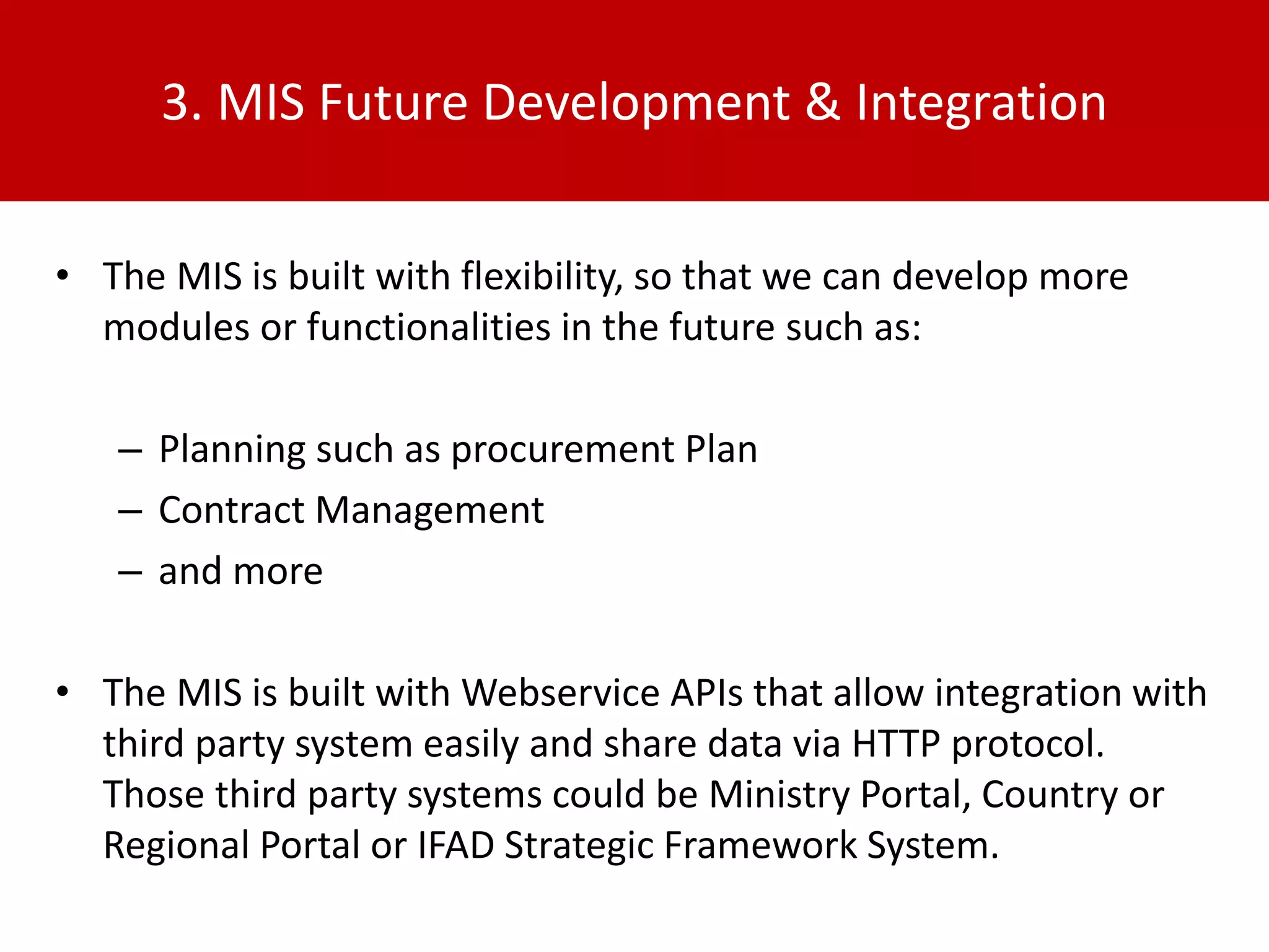16. MIS for Project Monitoring and Evaluation | PPTX