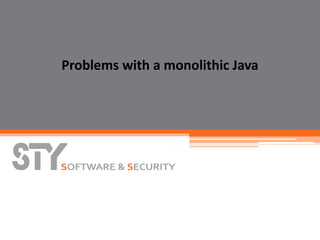 Modules in Java? Finally! (OpenJDK 9 Jigsaw, JSR376) | PPT