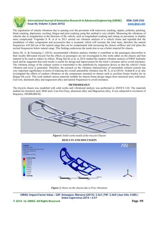 Verification of Computer Aided Engineering (CAE) in Optimization of ...