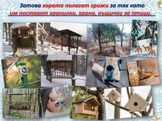 Затова хората полагат грижи за тях като
_______________________________________________
 