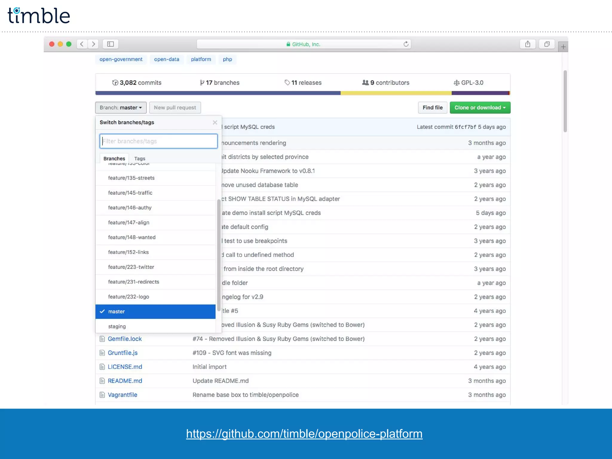 https://github.com/timble/openpolice-platform
 