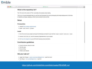 https://github.com/tinkkit/tink-core/blob/master/README.md
 