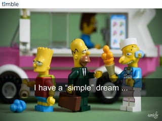 I have a “simple” dream ...
 