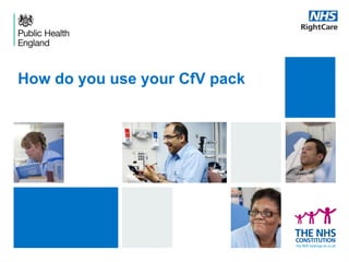 How do you use your CfV pack
 