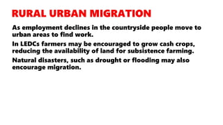 GEOGRAPHY YEAR 10: RURAL ENVIRONMENTS - CHARACTERISTICS OF RURAL AREAS ...