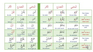 Lesson 16 | Scale Af'ala | Learn Arabic to Understand the Quran for ...
