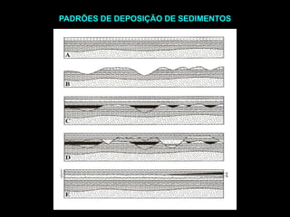 PADRÕES DE DEPOSIÇÃO DE SEDIMENTOS
 