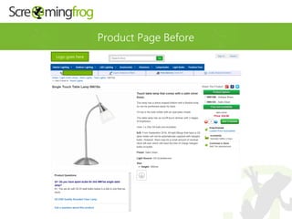 Product Page Before
Logo goes here
 