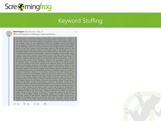 Keyword Stuffing
 