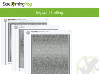 Keyword Stuffing
 