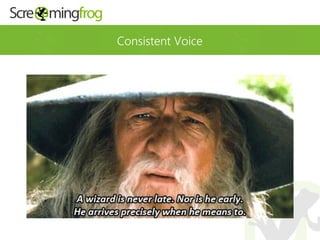 Consistent Voice
 