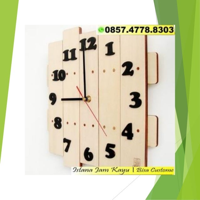 Gambar Jam Dinding Kayu Unik