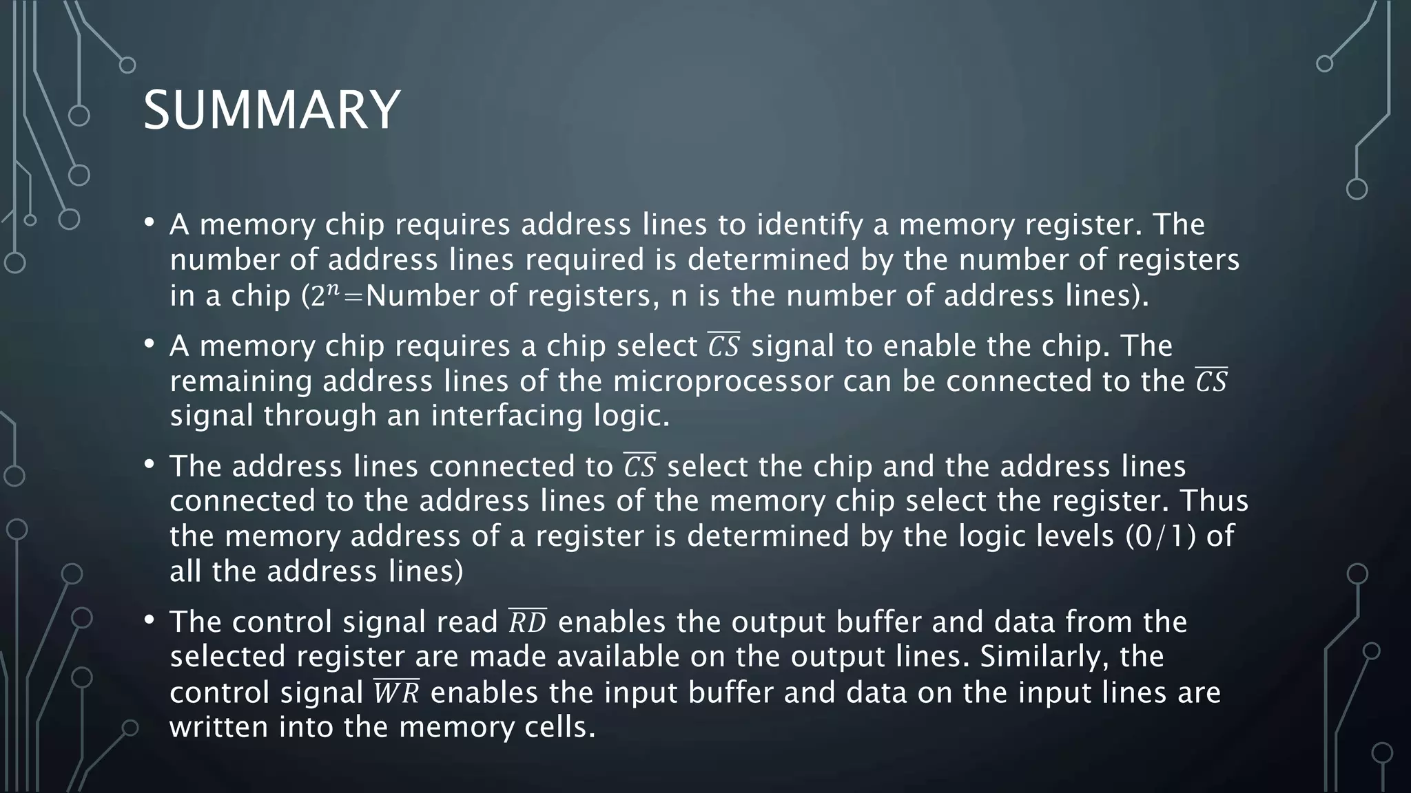 16. memory interfacing ii | PPT