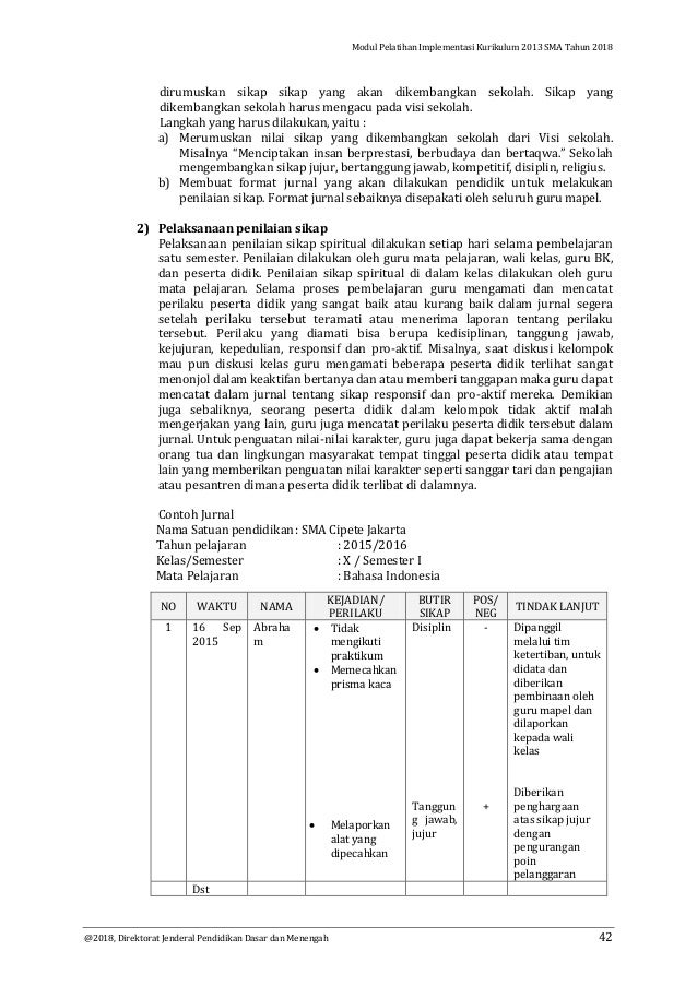 Muara Utama Pencapaian Semua Mata Pelajaran Pada Akhir Jenjang