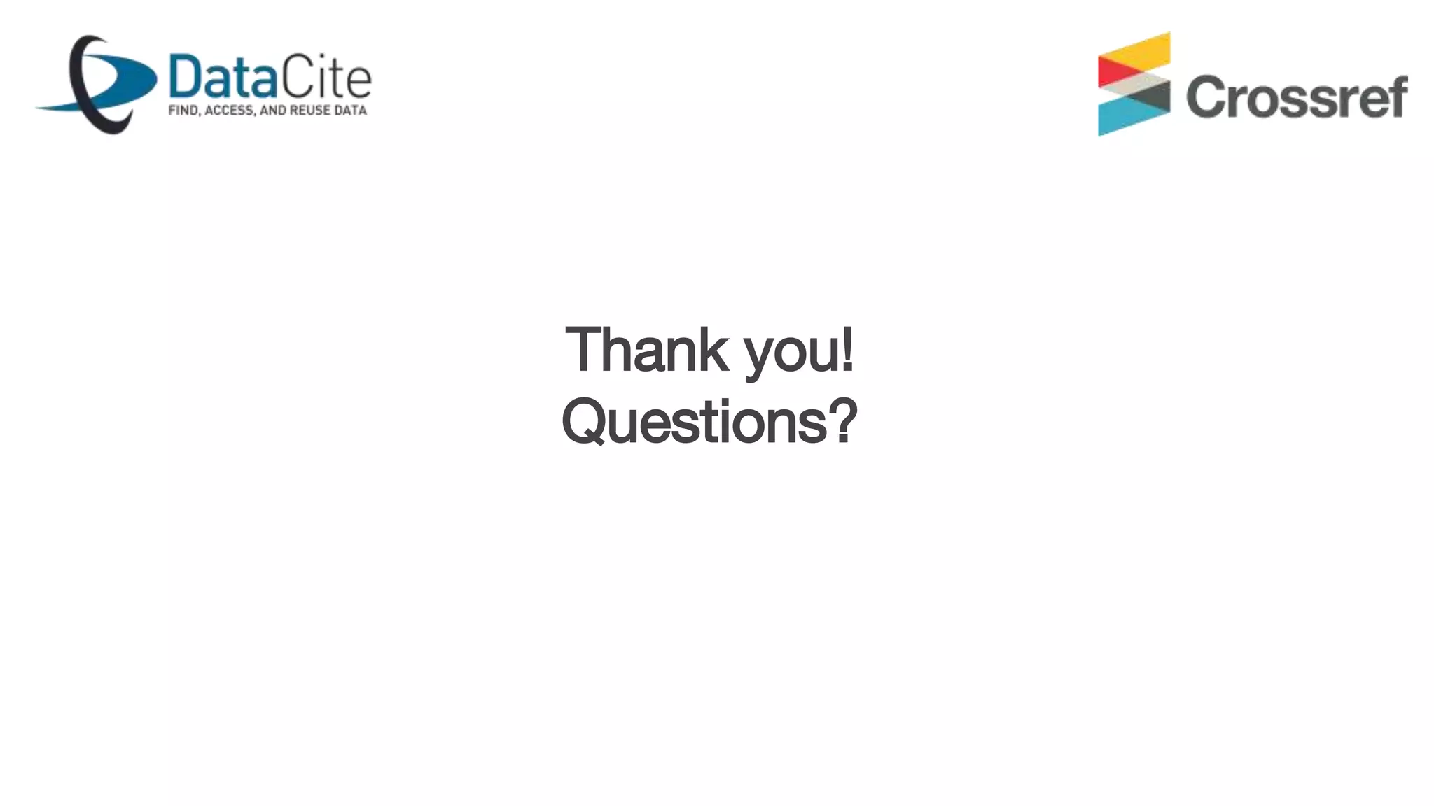 Thank you!
Questions?
 