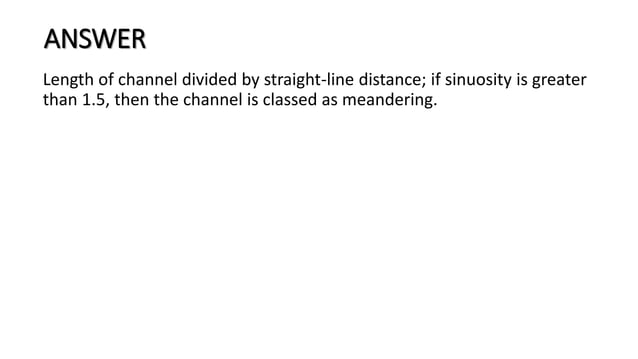 REVISION AS CAMBRIDGE GEOGRAPHY: RIVERS - MEANDER | PPT