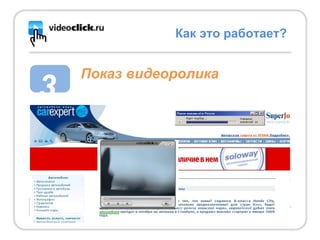 Как это работает? 3 Показ видеоролика 