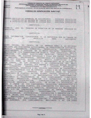 PharmaCielo Rionegro Facility deed 1