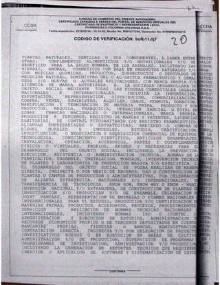 PharmaCielo Rionegro Facility deed 1