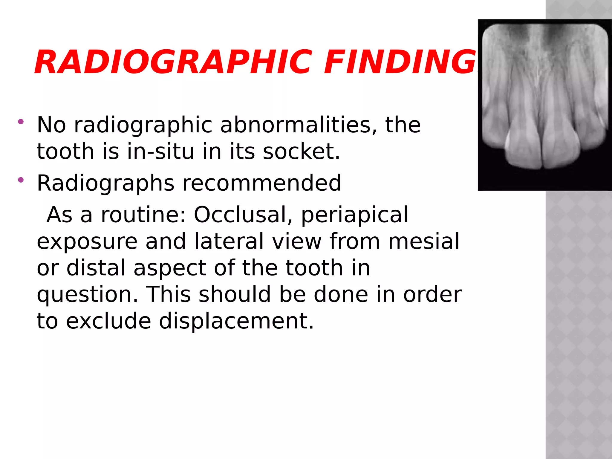 traumatic injuries to teeth | PDF