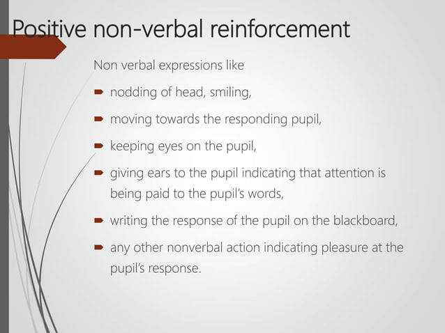 TYPES OF REINFORCEMENT IN TEACHING visual data 7