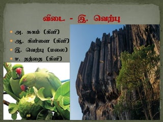  m. Rfk; (fpsp)
 M. fps;is (fpsp)
 ,. ntw;G (kiy)
 <. jj;ij (fpsp)
 