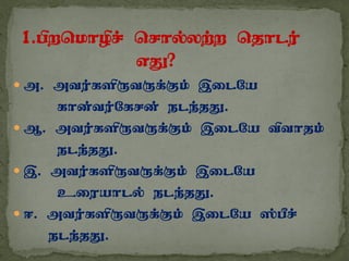  m. mtu;fspUtUf;Fk; ,ilNa
fhd;tu;Nfrd; ele;jJ.
 M. mtu;fspUtUf;Fk; ,ilNa tpthjk;;
ele;jJ.
 ,. mtu;fspUtUf;Fk; ,ilNa
ciuahly; ele;jJ.
 <. mtu;fspUtUf;Fk; ,ilNa ];gPr;
ele;jJ.
 