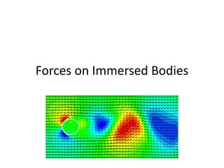 Forces on Immersed Bodies
 