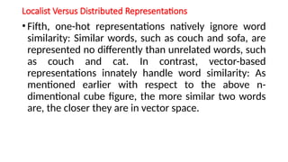Localist Versus Distributed Representations | PPTX