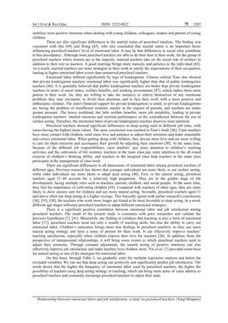 Relationship between emotional labor and job satisfaction: a study on ...