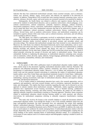 Studies of multicultural education in three last decades: global trends ...