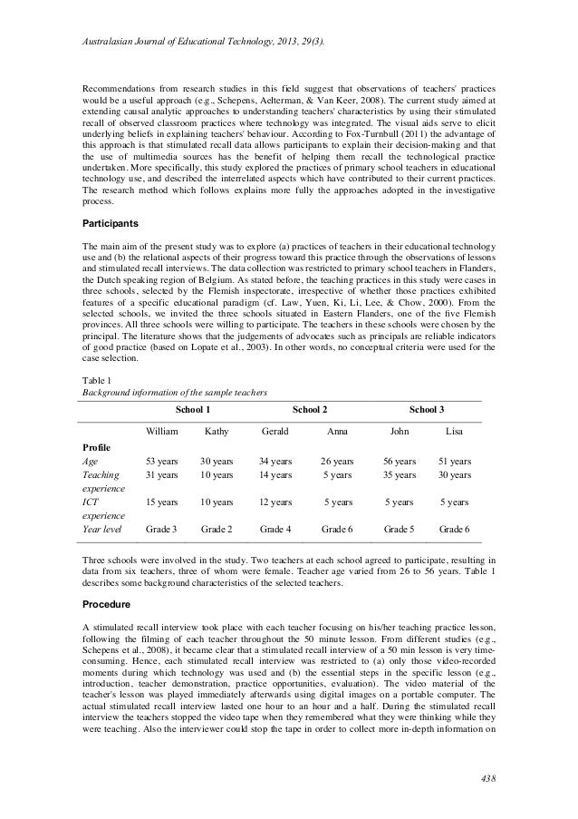 An Example of a Qualitative Research Design