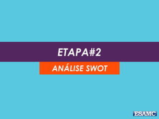 ETAPA#2
ANÁLISE SWOT
 