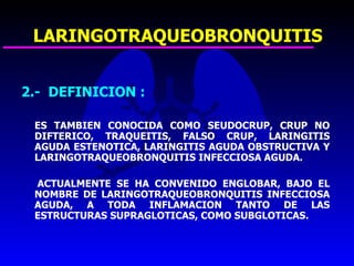 16. bronquitis aguda, ltb y bronquiolitis