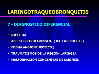 16. bronquitis aguda, ltb y bronquiolitis