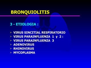 16. bronquitis aguda, ltb y bronquiolitis
