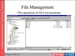 File Management File operations in GUI environments 