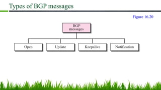 Types of BGP messages
Figure 16.20
 