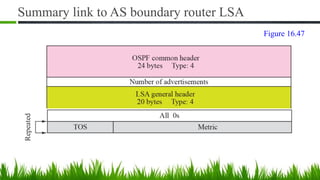 Summary link to AS boundary router LSA
Figure 16.47
 