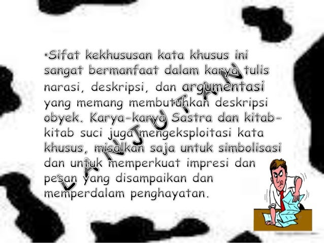 Penggunaan Kata Umum Dan Kata Khusus