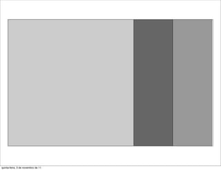 quinta-feira, 3 de novembro de 11
 