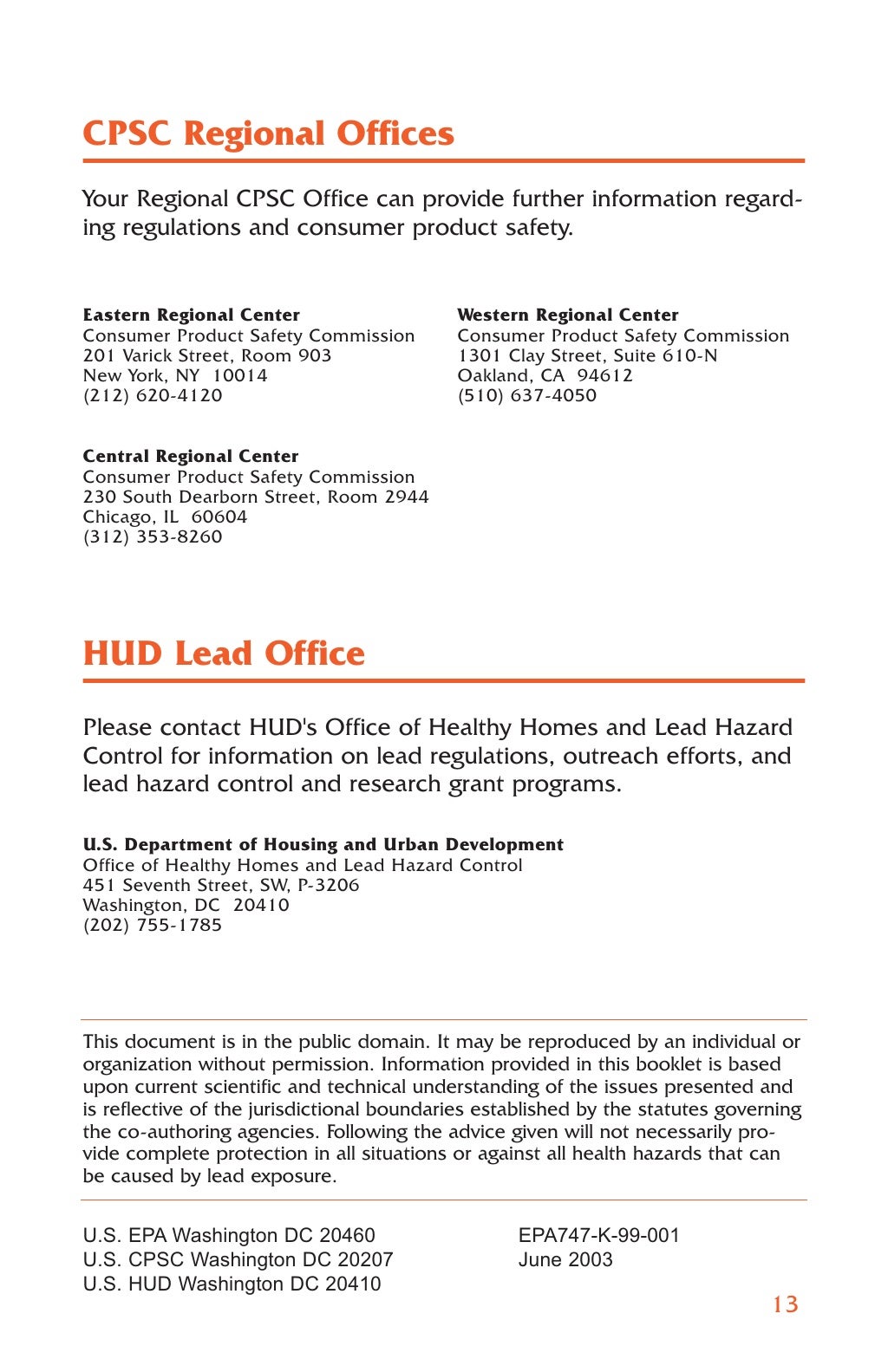 HUD Lead Paint Flyer