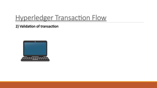 Hyperledger Transaction Flow
2) Validation of transaction
 