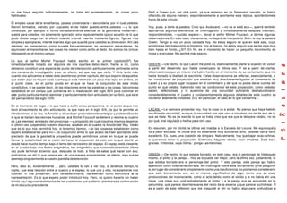 no me haya seguido suficientemente, se trata ahí evidentemente, de cosas poco                    Pedí a Green que, por otra parte, ya que estamos en un Seminario cerrado, se había
habituales.                                                                                      ofrecido, de alguna manera, espontáneamente a aportarme esta réplica, aportándomela
                                                                                                 fuera de este círculo.
El empleo usual de la enseñanza, ya sea universitaria o secundaria, por el cual ustedes
fueron formados, siendo, por supuesto el de haber puesto entre ustedes —y lo que                 Voy, pues, a darle la palabra. Creo que Audouard, —no se si está acá—, querrá también
constituye, por ejemplo la forma verdaderamente esencial de la geometría moderna—,               aportarnos algunos elementos de interrogación e inmediatamente después intentaré,
queda para ustedes, no solamente ignorado, sino especialmente opaco aquello de lo que            respondiéndoles, —quizás, espero—, llevar al señor Michel Foucault, a darme algunas
pude desde luego ver el efecto cuando intenté traerles mediante figuras, figuras muy             observaciones. En todo caso, ciertamente, no dejaré de interpelarlo. Bien, le doy la palabra
simples y ejemplares, intenté traerles algo que suscité para ustedes su dimensión. Ahí Las       Green. Tengo la voz un poco cansada hoy. No estoy seguro de que en esta sala, cuya
meninas se presentaron, como sucede frecuentemente: es necesario maravillarse. Se                acústica es tan mala como la limpieza, hoy al menos, no estoy seguro que se me oiga muy
equivocan al maravillarse, las cosas les vienen como anillo al dedo. No somos los únicos         bien hasta el fondo, ¿Si?. En fin, es el momento de hacer un pequeño movimiento de
trabajando en el mismo campo.                                                                    masa y acercarse. Me sentiré más seguro.

Lo que el señor Michel Foucault había escrito en su primer capitulo(97) fue
inmediatamente notado por algunos de mis oyentes debo decir, frente a mí, como                   GREEN: —De hecho, lo que Lacan me pidió es, esencialmente, darle la ocasión de volver
debiendo constituir una especie de punto de intersección particularmente pertinente entre        a partir del desarrollo que había comenzado la última vez. Y es a partir de ciertas
dos campos de investigación y es, en efecto, así que hay que verlo. Y diría tanto más            observaciones que yo mismo me había hecho en el momento de su comentario, que me
cuanto nos aplicamos a releer este asombroso primer capítulo, del que espero de aquellos         había tomado la libertad de escribirle. Estas observaciones se referían, esencialmente, a
que están aquí se hayan dado cuenta que está retomado un poco más lejos en el libro, en          las condiciones de proyección que estaban muy directamente ligadas al comentario de
el punto clave, en el punto pivote en el que se hace la conjunción de este modo                  Lacan y a su propio lugar ocupado en el comentario y del que no podía darse cuenta del
constitutivo, si se puede decir, de las relaciones entre las palabras y las cosas, tal como se   punto en que estaba, habiendo sido las condiciones de esta proyección, como ustedes
estableció en un campo que comienza en la maduración del siglo XVII para culminar en             saben, defectuosas, y la ausencia de una oscuridad suficiente desnaturalizaron
este punto particularmente ejemplar y particularmente bien articulado, en su libro, que es el    considerablemente el cuadro y fundamentalmente algunos detalles de este cuadro se
del pensamiento del siglo XVIII.                                                                 volvieron totalmente invisibles. Era, en particular, el caso en lo que concernía....

En el momento de llegar a lo que hace a su fin en su perspectiva, en el punto al que nos
llevó el nacimiento de otra articulación, la que nace en el siglo XIX,, la que le permite ya     LACAN: —La vamos a proyectar hoy, hoy la cosa va a andar. No pienso que haya habido
introducirnos, a la vez, la función y el carácter profundamente ambigüo y problemático de        insuficiente oscuridad, aunque la oscuridad nos sea cara a nosotros, no es de eso de lo
lo que se llaman las ciencias humanas, acá Michel Foucault se detiene y retoma su cuadro         que se trata. No es de eso de lo que se trata, creo que era que la lámpara estaba, no se
de Las meninas alrededor del personaje —a propósito del cual nosotros mismos dejamos             por qué, mal regulada o hecha para otro uso.
la última vez suspendido nuestra discurso, a saber, en el cuadro l a función del Rey. Verán
que es lo que nos permitirá hoy, si tenemos tiempo, —si las cosas se establecen como             En resumen, por mi cliché, la última vez maldije a la Escuela del Louvre. Me equivoqué y
espero establecerlas para mi—, la conjunción entre lo que acabo de traer aportando esta          fui a pedir excusas. Mi cliché era, no solamente muy suficiente, sino, ustedes van a verlo
precisión de que la geometría proyectiva puede permitirnos poner en lo que se puede              excelente. Es, pues, una cuestión de lámpara. Naturalmente, hay que bajar es as cortinas
llamar la subjetividad de la visión de hacer la conjunción de esto con lo que aporté ya          si queremos tener la proyección. Entonces, háganlo rápido, sean amables. Está bien,
desde hace mucho tiempo bajo el tema del narcisismo del espejo. El espejo está presente          gracias. Entonces, vaya Gloria,: ponga Las meninas.
en el cuadro bajo una forma enigmática, tan enigmática que humorísticamente la última
vez pude terminar diciendo que, después de todo, a falta de saber qué hacer con eso,
podríamos ver ahí lo que parece ser, de una manera sorprendente, en efecto, algo que se          GREEN: —De hecho, lo que estaba borrado, en este caso, era el personaje de Velázquez
asemeja singularmente a nuestra pantalla de televis ión.                                         mismo, el pintor y la pareja ... Hoy se lo puede ver mejor, pero la última vez, justamente, lo
                                                                                                 que estaba borrado era el personaje del pintor. Y esta pareja, esta pareja que había
Pero, esto es, evidentemente ... pero, ustedes lo van a ver hoy, si tenemos tiempo, lo           aparecido como totalmente borrada. Me interrogué sobre este borramiento y me pregunté
repito, que esta relación entre el cuadro y el espejo, lo que uno y otro, no solamente nos       si, en lugar de considerarlo simplemente como una insuficiencia, no podíamos considerarlo
ilustran, ni nos presentan, sino verdaderamente, representan como estructura d la     e          que este borramiento era, en sí mismo, significativo de algo, como una de esas
representación. Es lo que espero poder introducir hoy. Pero, no quiero hacerlo sin haber         producciónes del inconsciente, como el acto falido, como el olvido y si no había ahí una
tenido aquí algunas testimonios de las cuestiones que pudieron plantearse a continuación         clave, una clave que unió extrañamente al pintor y a la pareja que se encuentra en la
de mi discurso precedente.                                                                       penumbra, que parece desinteresarse del resto de la escena y que parece cuchichear. Y
                                                                                                 es a partir de esta reflexión que me pregunté si ahí no había algo para profundizar a
 