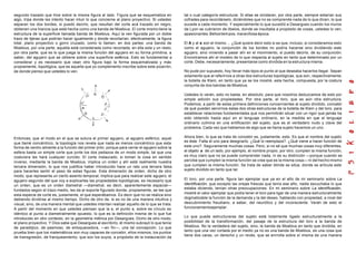 segundo trazado que hice sobre la misma figura al lado. Figura que se esquematiza en             tal o cual categoría estructural. Si ellas se olvidaran, por otra parte, siempre estarían sus
algo, tripa donde les intento hacer intuir lo que concierne al plano proyectivo. Si ustedes      cofrades para recordárselo, diciéndoles que no se comprende nada de lo que dicen, lo que
separan los dos bordes, si puedo decirlo, que resultan del corte acá trazado en negro,           sucede a cada momento. Y especialmente lo que sucedió a Desargues cuando los muros
obtienen una hiancia que está hecha como una banda de Moebius. El corte mismo tiene la           da Lyon se cubrieron de libelos, donde se insultaba a propósito de cosas, ustedes lo ven,
estructura de la superficie llamada banda de Moebius. Aquí la ven figurada por un doble          apasionantes. Bellos tiem pos, maravillosa época.
trazo de tijeras que podrían hacer igualmente y donde recortarían, efectivamente, la figura
total, plano proyectivo o gorro cruzado, como lo llamen, en dos partes: una banda de             El A y el a son el mismo ... ¿Qué quiere decir esto si es que, incluso, si consideramos esto
Moebius, por una parte, aquella está considerada como recortada, en ella sola y un resto,        como el agujero, la conjunción de los bordes no podría hacerse sino dividiendo este
por otra parte, que es lo que juega la misma función del agujero en su forma primitiva, a        agujero, sino viniendo a pasar ahí en el movimiento, si puedo decirlo, de su conjunción.
saber, del agujero que se obtiene sobre una superficie esférica. Esto es fundamental a           Encontramos ahí el modelo de lo que respecta al sujeto en tanto que determinado por un
considerar y es necesario que vean otro figura bajo la forma esquematizada y más                 corte. Debe, necesariamente, presentarse como dividida en la estructura misma.
propiamente, topológica, que es aquella que yo complemento inscribe sobre este pizarrón,
de donde pienso que ustedes lo ven.                                                              No pude por supuesto, hoy llevar más lejos el punto al que deseaba hacerlos llegar. Sepan
                                                                                                 solamente que al referirnos a otras dos estructuras topológicas, que son, respectivamente,
                                                                                                 la botella de Klein, en tanto que ya se los mostré, esta hecha, compuesta, por la costura
                                                                                                 conjunta de dos bandas de Moebius.

                                                                                                 Ustedes lo verán, esto no basta, en absoluto, para que nosotros deduzcamos de esto por
                                                                                                 simple adición sus propiedades. Por otra parte, el toro, que es aún otra estructura.
                                                                                                 Podemos, a partir de estas primera definiciones concernientes al sujeto dividido, concebir
                                                                                                 de qué pueden servirnos estas dos otras estructuras de la botella de Klein y del toro, para
                                                                                                 establecer relaciones fundamentales que nos permitirán situar con un rigor que jamás ha
                                                                                                 sido obtenido hasta aquí en el lenguaje ordinario, en la medida en que el lenguaje
                                                                                                 ordinario culmina en una entificación del sujeto, que es el verdadero nudo y clave del
                                                                                                 problema. Cada vez que hablamos de algo que se llama sujeto hacemos un uno.

Entonces, que el modo en el que se sutura el primer agujero, al agujero esférico, aquel          Ahora bien, lo que se trata de concebir es, justamente, esto. Es que el nombre del sujeto
                                                                                                 es éste. Falta el uno para designarlo. ¿Qué lo reemplaza?. ¿Qué viene a hacer función de
que llamé concéntrico, la topología nos revela que nada es menos concéntrico que esta
forma de centro atinente a la función del primer jirón, porque para cerrar el agujero sobre la   este uno?. Seguramente muchas cosas. Pero, si no sé que muchas cosas muy diferentes,
esfera basta un simple corte que junte los dos pedazos de un modo simple, tal que una            el objeto a de un lado, por ejemplo, el nombre propio, por otro, cumplen la misma función,
costurera les hará cualquier zurcido. El corte instaurado, si toman la cosa en sentido           es muy claro que no se puede comprender nada, ni de su distinción —porque cuando se
inverso, mediante la banda de Moebius, implica un orden y ahí está realmente nuestra             percibe que cumplen la misma función se cree que es la misma cosa— ni del hecho mismo
tercera dimensión, lo que nos justifica haber introducido hace un rato una tercera falsa         que cumplen la misma función. Se trata de saber dónde se sitúa, donde se articula este
para hacerles sentir el peso de estas figuras. Esta dimensión de orden, dicho de otro            sujeto dividido en tanto que tal.
modo, que representa un cierto asiento temporal, implica que para realizar este agujero, el
agujero segundo del que voy a explicarles las propiedades topológicas, es necesario que          El toro, por una parte, figura tan ejemplar que ya en el año de mi seminario sobre La
un orden, que es un orden diametral —diametral, es decir, aparentemente espacial—                identificación, que excepto las orejas frescas que tenía ese año, nadie escuchaba lo que
                                                                                                 estaba diciendo, tenían otras preocupaciones. En mi seminario sobre La identificación,
fundados según el trazo medio, les da al soporte figurado donde, propiamente, se lee que
                                                                                                 mostré el valor ejemplar que podía tener el toro para ligar de una manera estructuralmente
esta especie de corte es, justamente, el que esperábamos. Es decir que no se realiza sino
debiendo dividirse al mismo tiempo. Dicho de otro de, si es no de una manera intuitiva y         dogmatizable la función de la demanda y la del deseo, hablando con propiedad, a nivel del
visual, sino, de una manera mental que ustedes intentan realizar aquello de lo que se trata.     descubrimiento freudiano, a saber, del neurótico y del inconsciente. Verán de esto el
A partir del momento en que ustedes piensan que la a, el punto a, sobre es círculo es            funcionamientoejemplar.
idéntico al punto a diametralmente opuesto, lo que es la definición misma de lo que fue
                                                                                                 Lo que puede estructurarse del sujeto está totalmente ligado estructuralmente a la
introducido en otro contexto, en la geometría métrica por Desargues. Dicho de otro modo,
el plano proyectivo. Y Dios sabe que Desargues al escribirlo, él mismo subrayó lo que tenía      posibilidad de la transformación, del pasaje de la estructura del toro a la banda de
de paradójico, de pasmoso, de enloquecedora, —en fin—, una tal concepción. Lo que                Moebius. No la verdadera del sujeto, sino, la banda de Moebius en tanto que dividida, en
                                                                                                 tanto que una vez cortada por el medio ya no es una banda de Moebius, es una cosa que
prueba bien que los matemáticos son muy capaces de concebir, ellos mismos, los puntos
                                                                                                 tiene dos caras, un derecho y un revés, que se enrrolla sobre sí misma de una manera
de transgresión, de franqueamiento, que son los suyos, a propósito de la instauración da
 